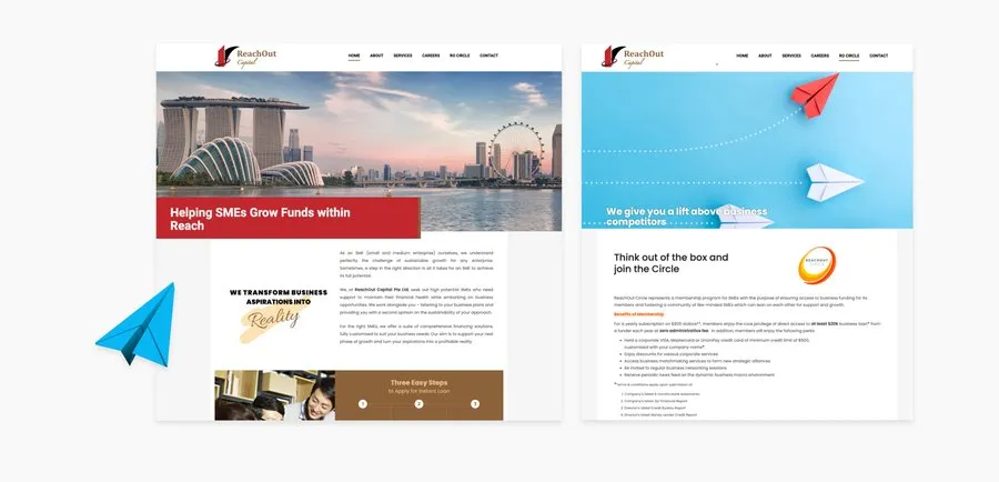 Financial Services Web Portal — project screenshot