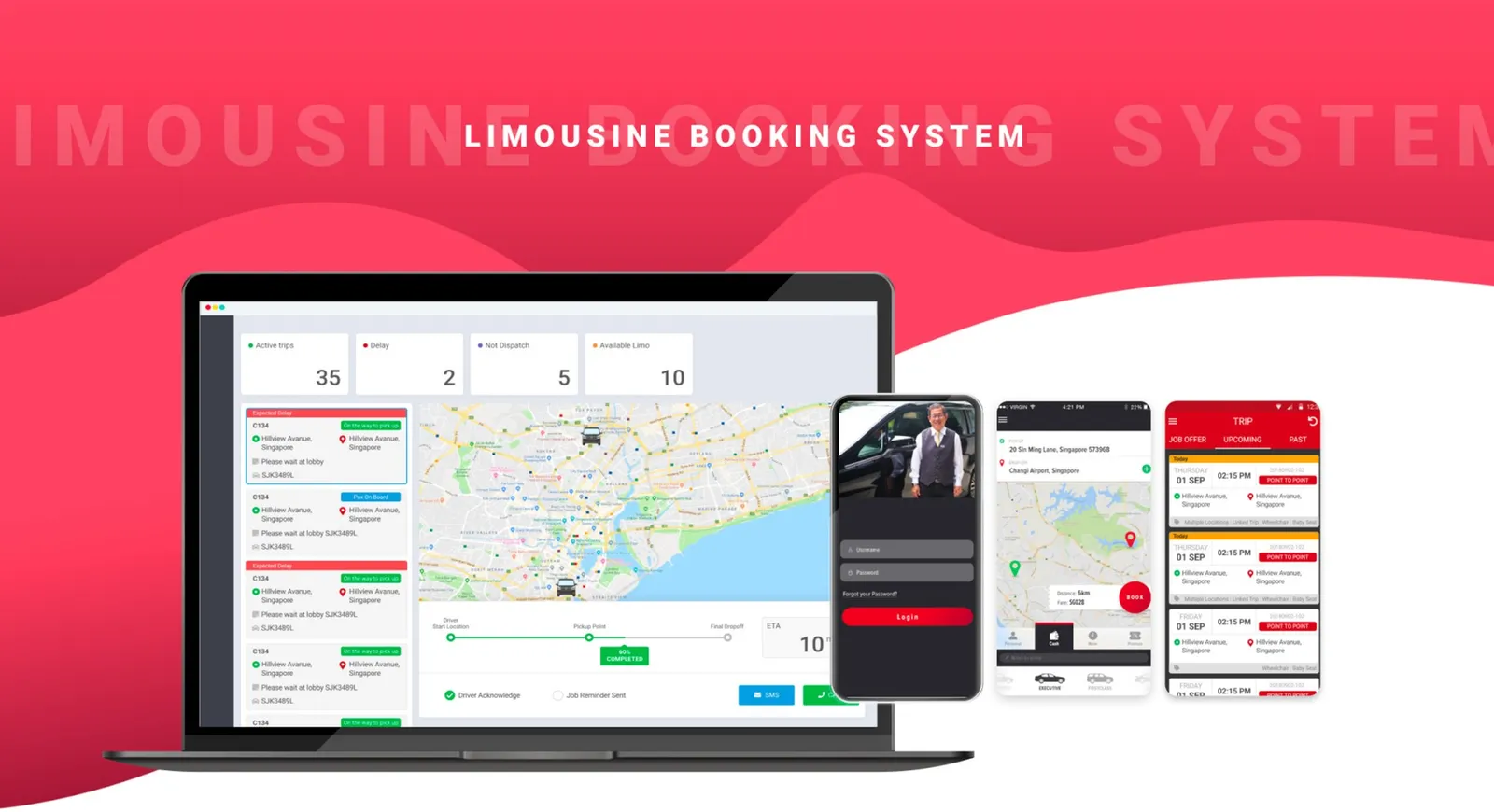 Limousine Dispatch & Booking System — full project screenshot