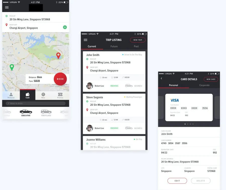 Ride Hailing App — project screenshot